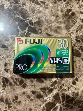 BRAND NEW Sealed Fuji VHS-C TC-30 Premium High Grade Camcorder Tape - NOS